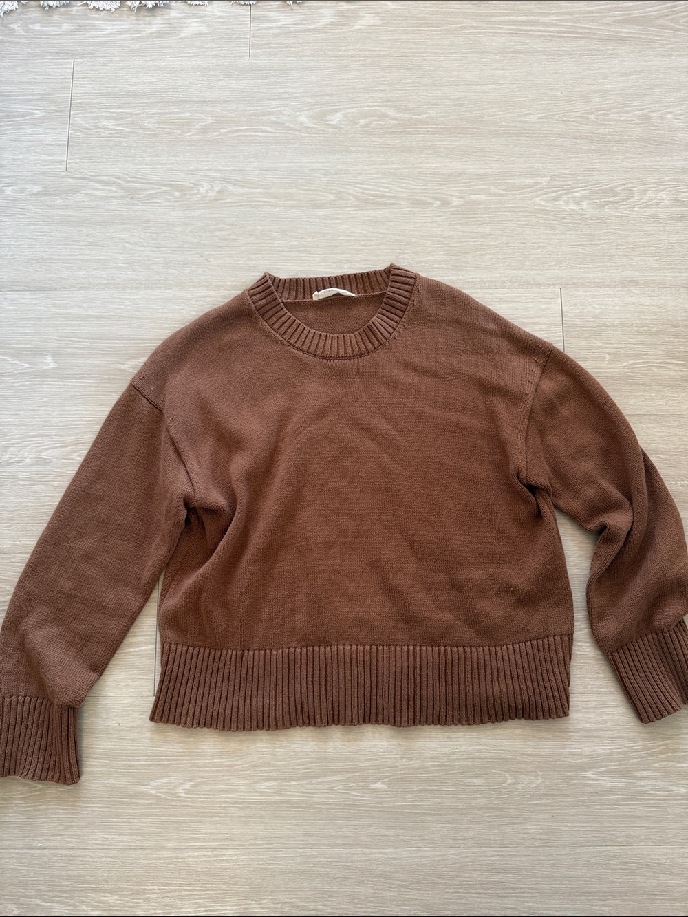 Everlane Classic Crewneck Brown Women's Sweater